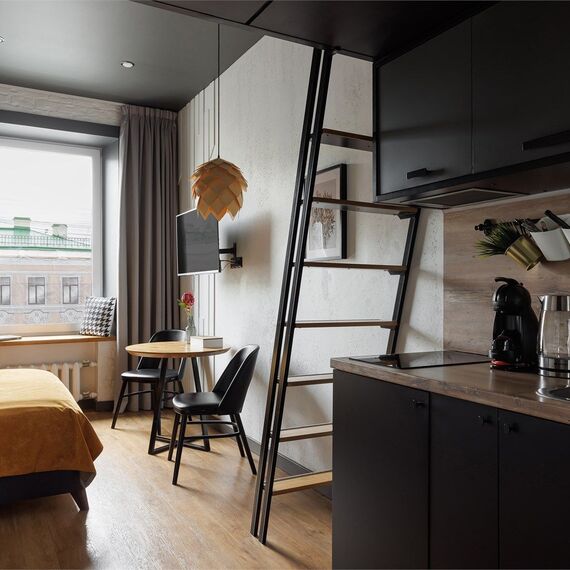 Улучшенный номер-студио с видом на Невский проспект DBL+SINGLE. Фото 7