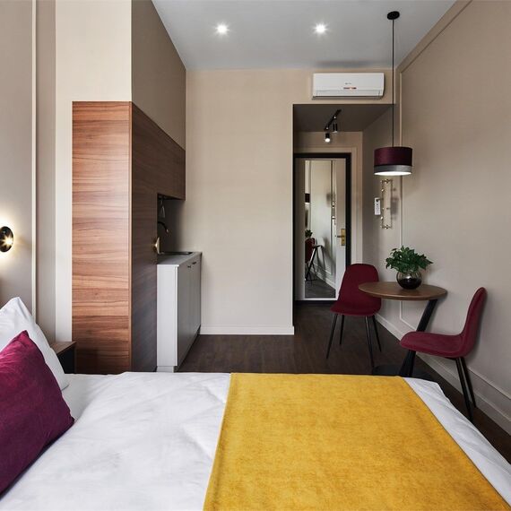 Стандартный номер с кухней, от 17 кв.м. Фото 4