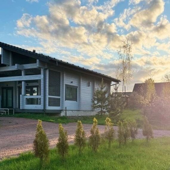 Дом из бруса с камином и баней из осины 4+2. Фото 28