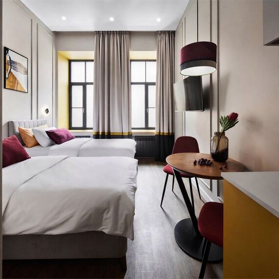 Стандартный номер с кухней, от 17 кв.м. Фото 8