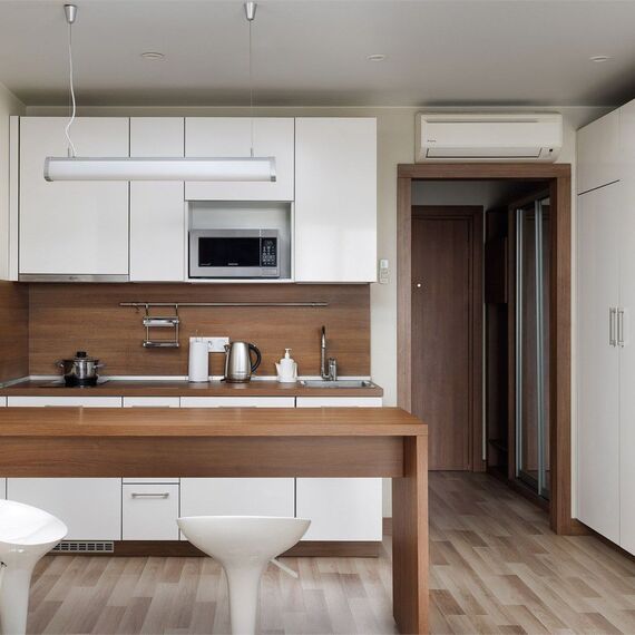 Стандартные апартаменты с одной большой кроватью (Митино). Фото 12