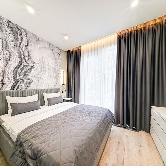 Студия с видом на бассейн и французским балконом 312. Фото 16