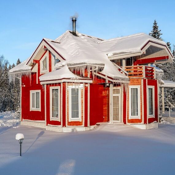 ШАЛЕ ДЕ ЛЮКС ИЗ БРУСА С КУПЕЛЬЮ НА ДРОВАХ. Фото 9